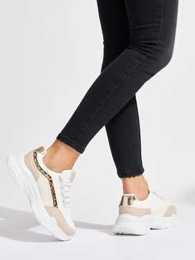 Krémové dámske sneakersy