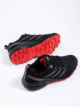 Čierne šnurovacie pánske športové topánky DK