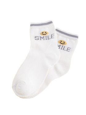 Detské ponožky  biele Smile