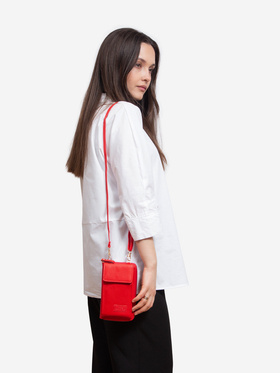 Malá červená kabelka Shelovet peňaženka