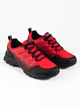 Pánske trekingové športové topánky červené DK