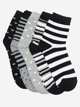 Ponožky dámske 5-kusové balenie